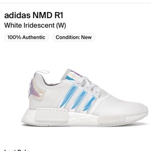 Adidas NMD R1 white iridescent